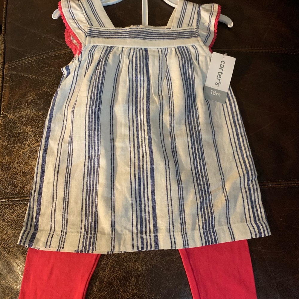 Carter’s blouse and pant set 18 months